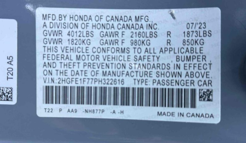 
								2023 HONDA CIVIC SEDAN full									
